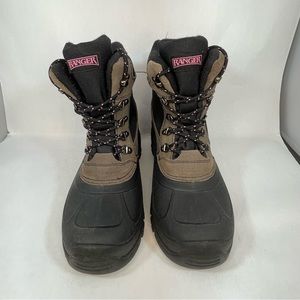 Ranger Cabot Boots Women's 10W 3M thinsulate insulation leather & fabric winter